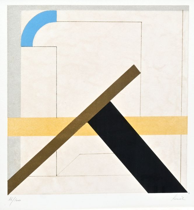 Konol, Kubische Formen / Konol, Off-Set print Konol? Cubic forms in Bauhaus styl&hellip;