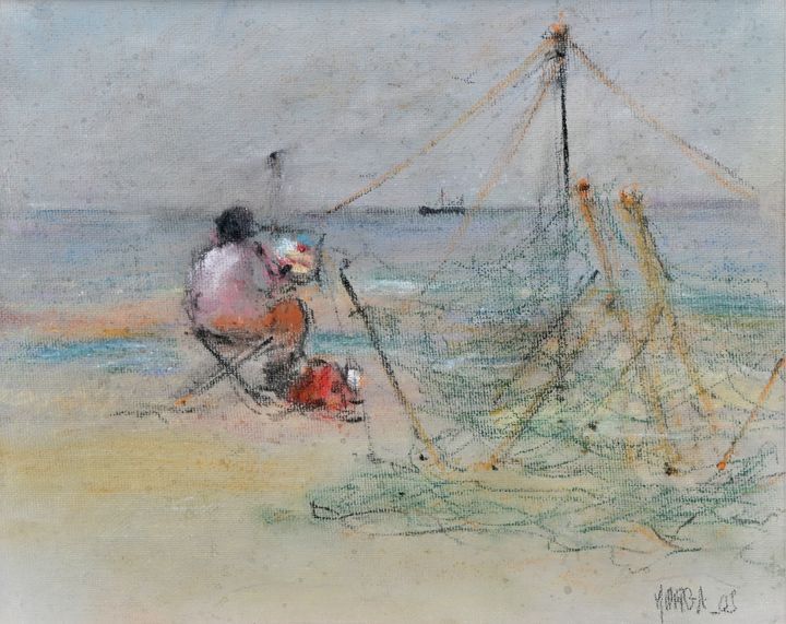 Jodaba (?), Maler am Meer / Jodaba (?), Painter at sea Jodaba (?) Pittore al mar&hellip;