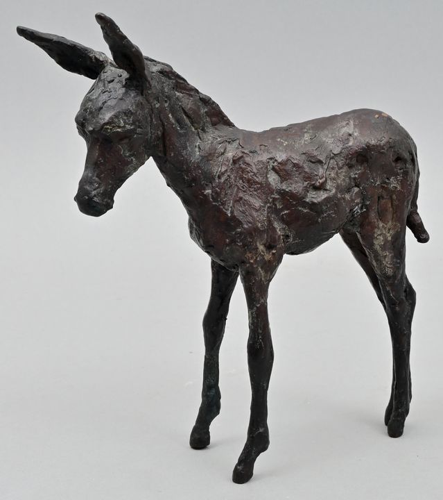 De Bruin, Esel / de Bruin, Donkey Bruin, Marolijn de (生活和工作在荷兰Heiloo) 站立的驴子。青铜，有&hellip;