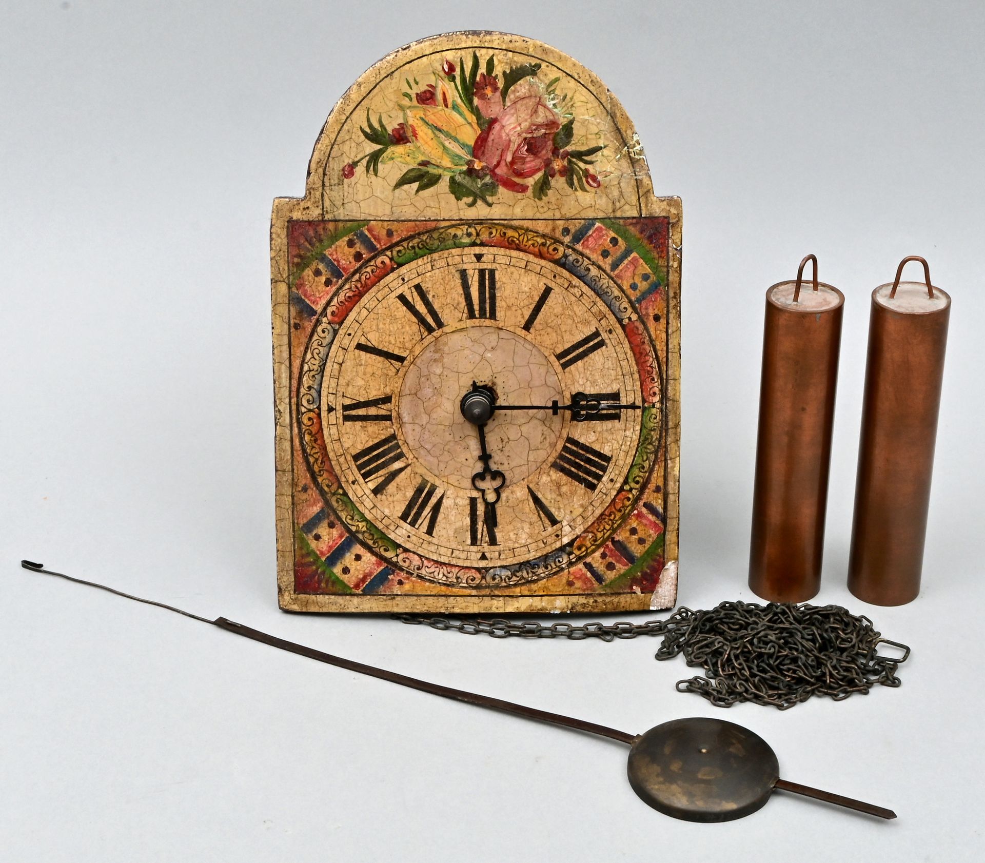 Schwarzwälder Schilderuhr / Wall clock Horloge à cadran, Forêt-Noire, vers 1900 &hellip;