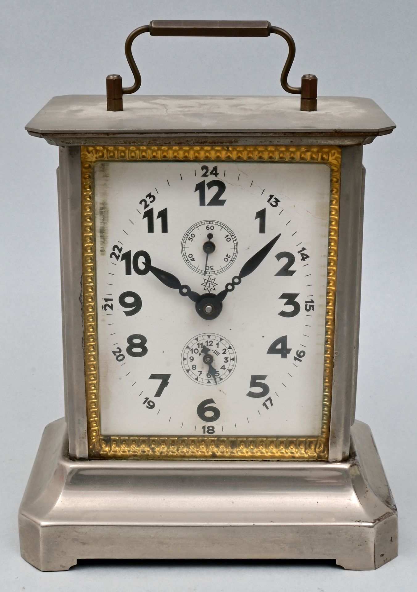 Tischuhr/ Reisewecker / Carriage clock Horloge de table/réveil de voyage, Schram&hellip;
