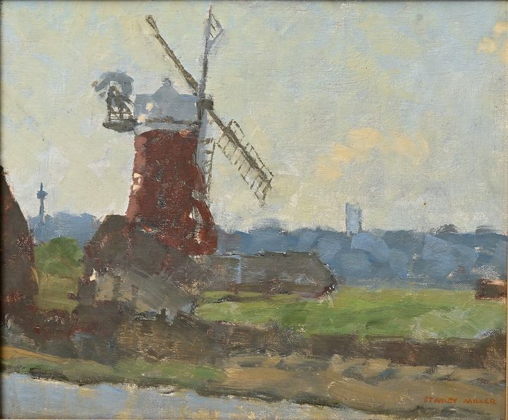 Miller, Stanley: Cley Mill Miller, Stanley, Angleterre ''Cley Mill'', huile sur &hellip;