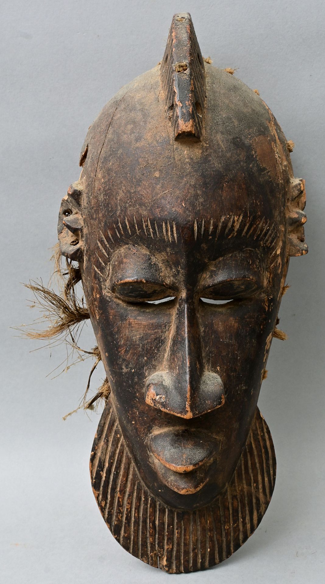 Null Mask, Ivory Coast, Baule wood, carved, tattoos in the area of the eyebrows,&hellip;