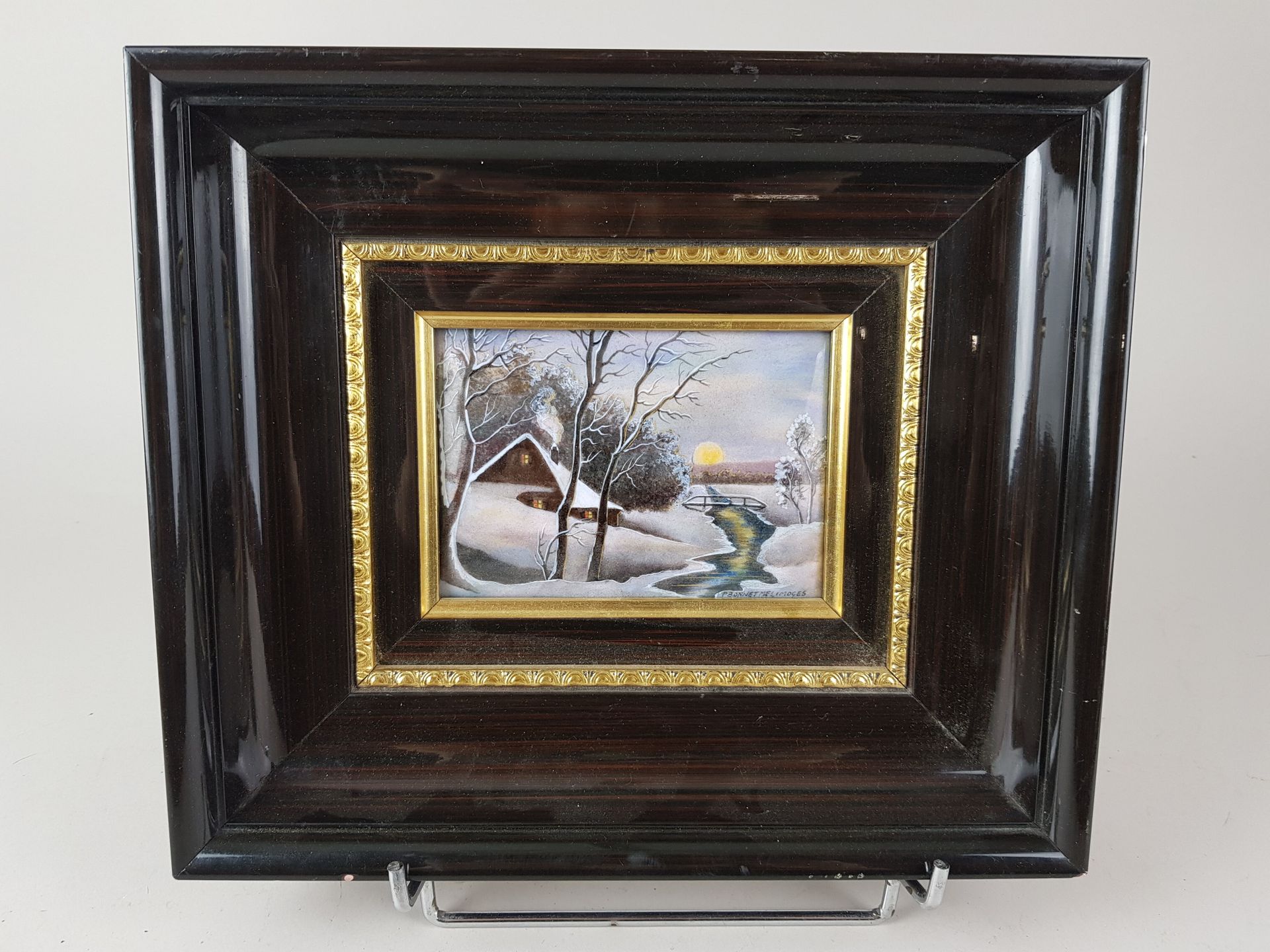 Null BONNET Pierre - ART EMAIL "Winter landscape" H 13 x W 9 cm - wear