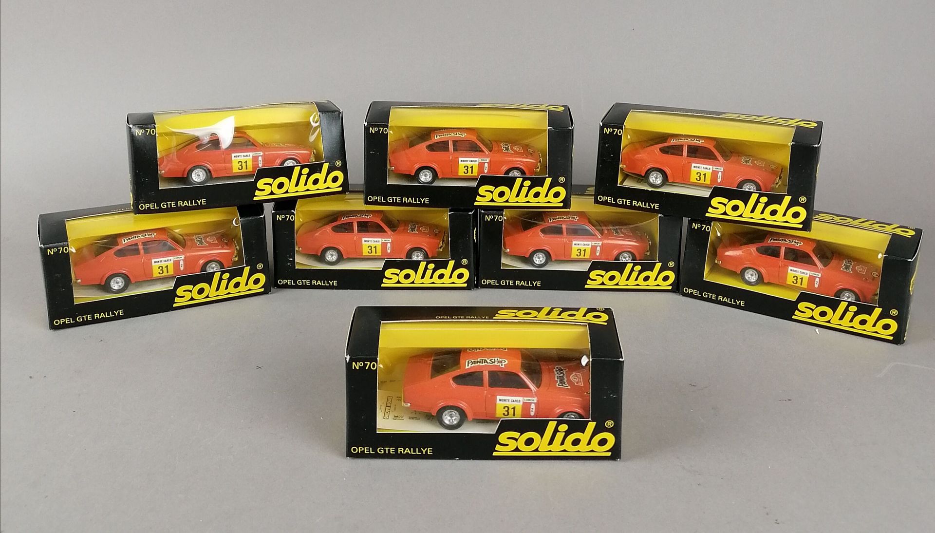 Null SOLIDO - 18 Opel GTE Rallye n°70, scale 1/43 in their original boxes