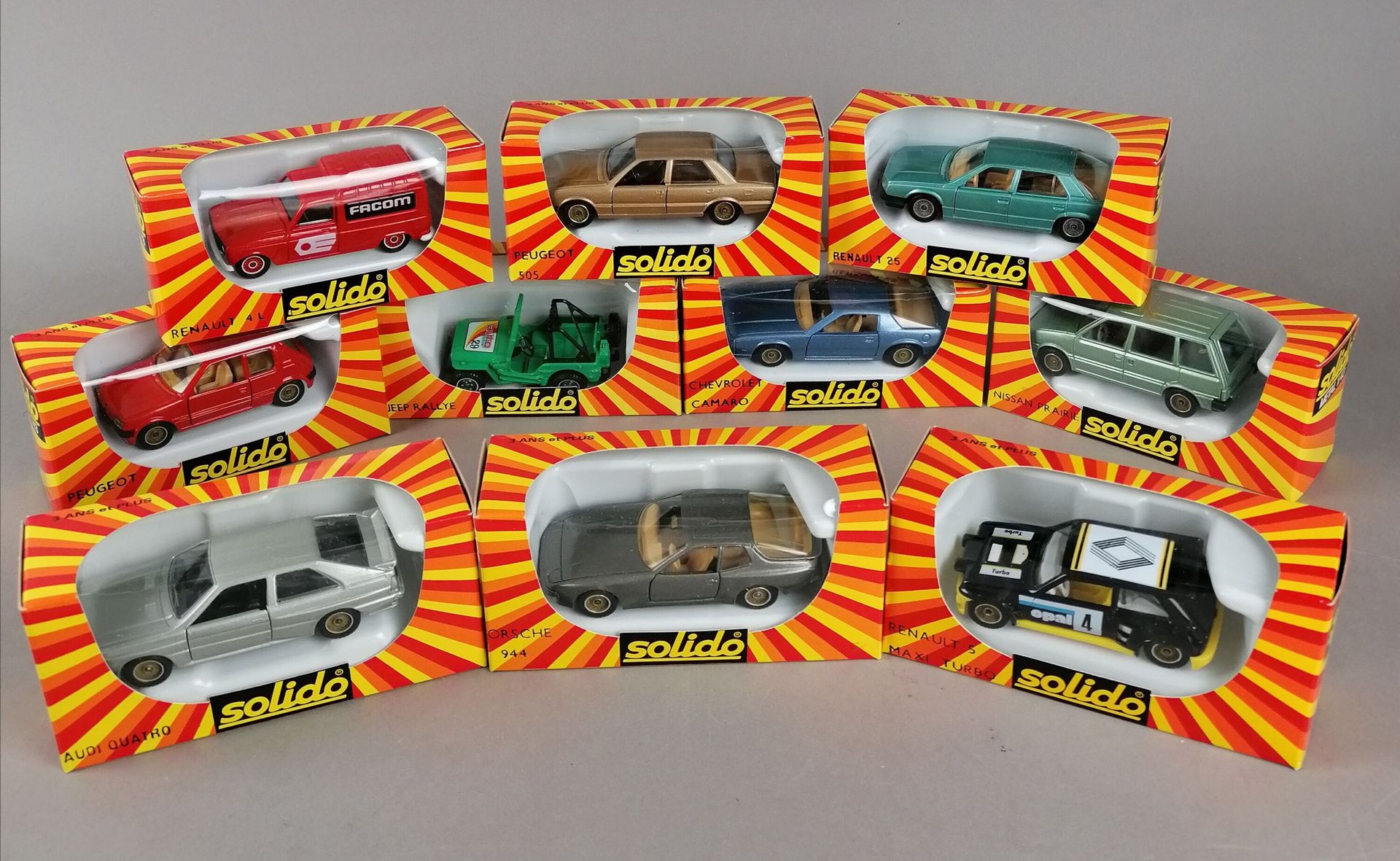 Null SOLIDO - 18 vehicles scale 1/43 in their original boxes:

1x Porsche 935 n°&hellip;