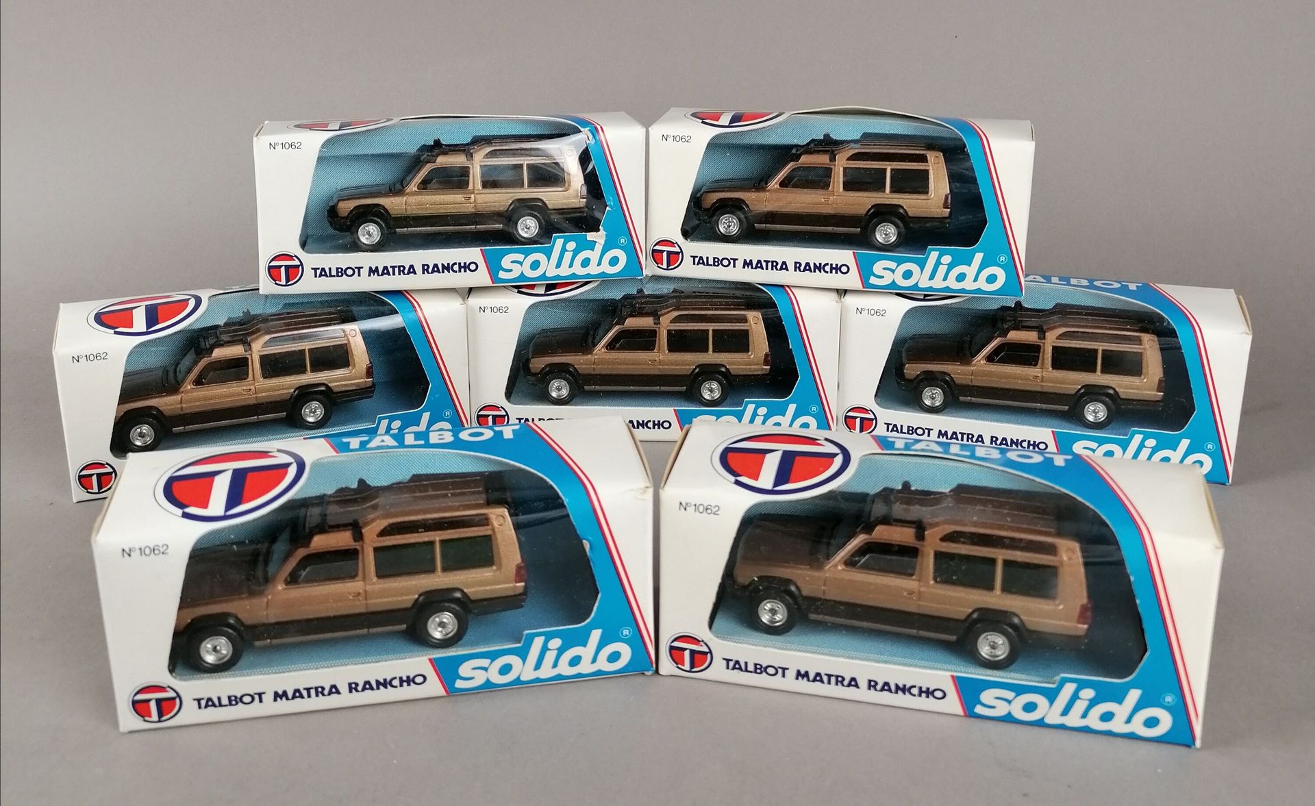 Null SOLIDO -17 Talbot Matra Rancho n°1062 scale 1/43 in their original boxes