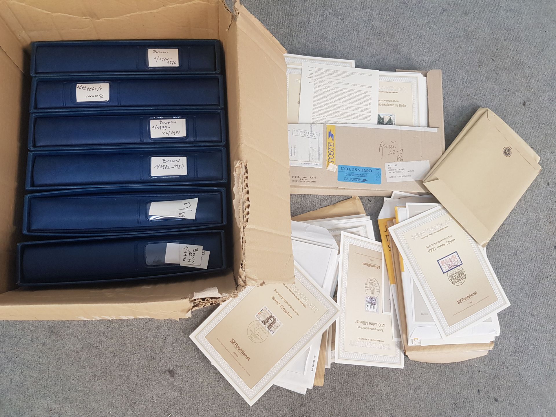 Null First Day Papers FRG from 1974 to 1997 in Lindner binders approx. 430 piece&hellip;