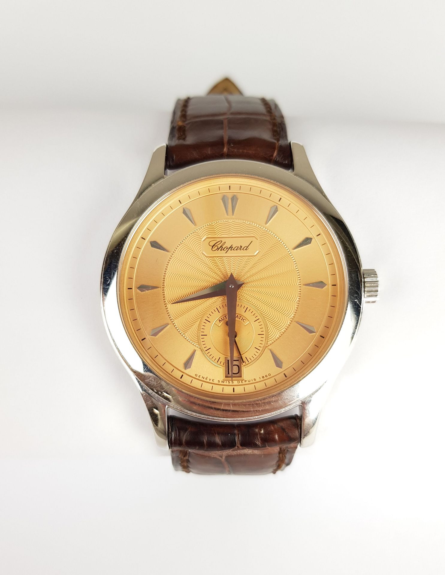 Null Precio inicial: 2 500 €.

CHOPARD

Serie limitada L.U.C.

Reloj de oro blan&hellip;