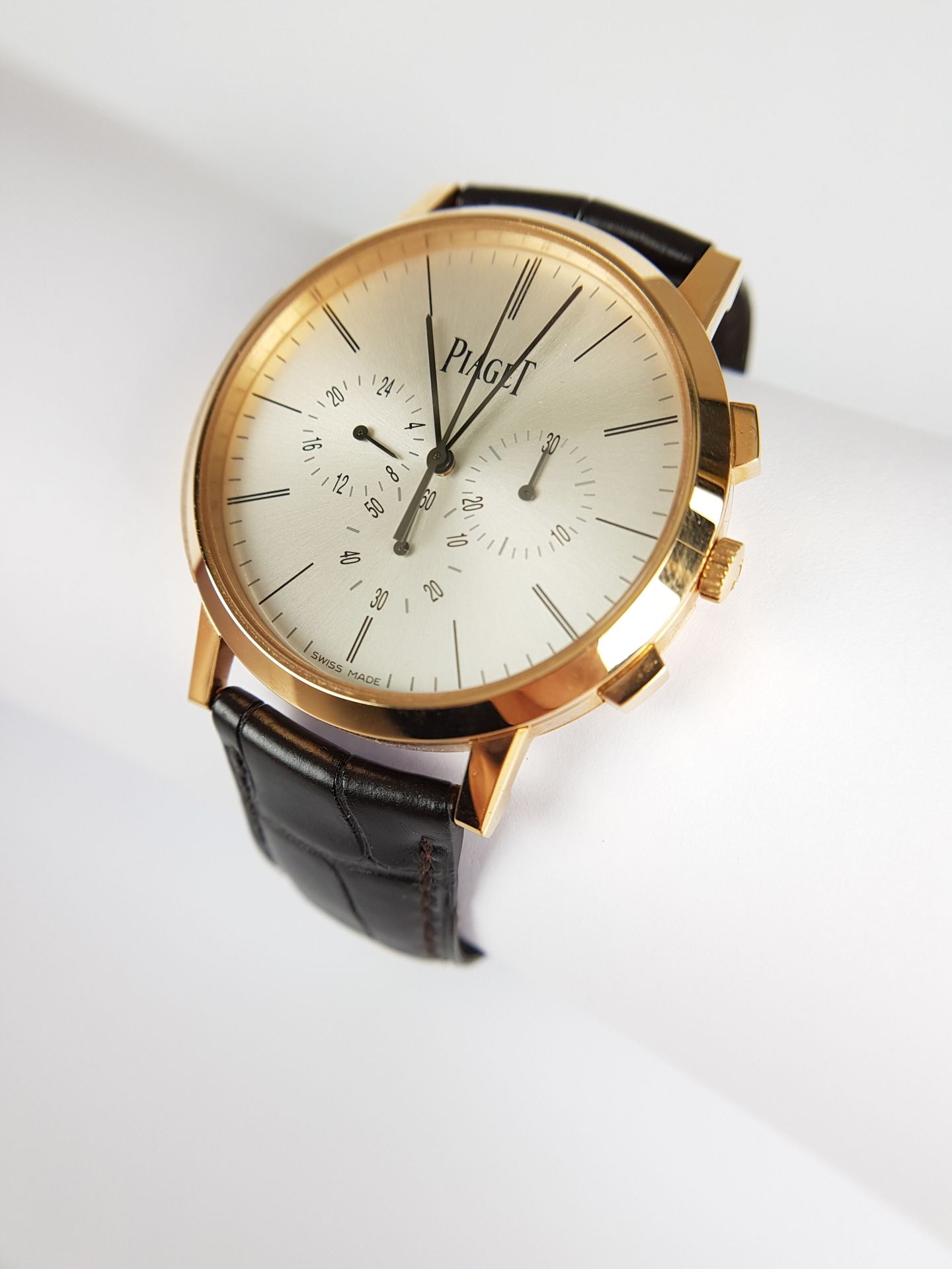 Null Mise à prix : 4 000 €

PIAGET

Altiplano

Montre chronographe en or rouge 7&hellip;