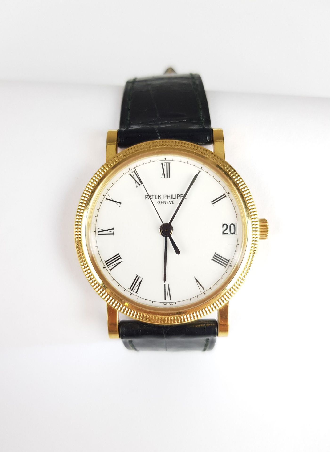 Null Gebot: 6.000 €.

PATEK Philippe

Calatrava

Uhr aus 750er Gelbgold, gezackt&hellip;