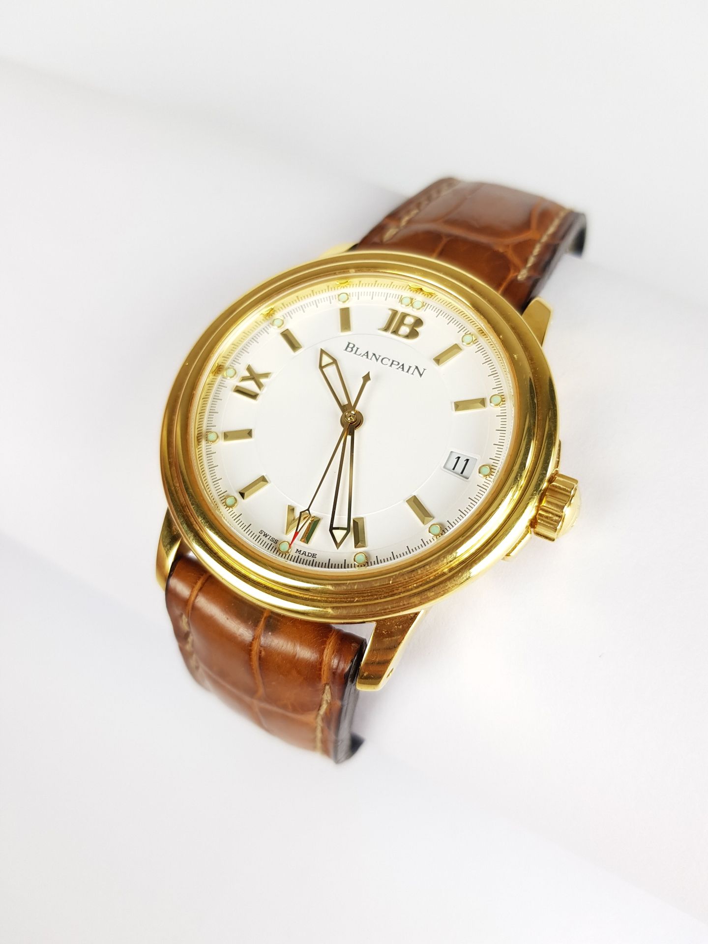 Null Precio inicial: 2 000 euros.

BLANCPAIN

Reloj de oro amarillo de 750 milés&hellip;