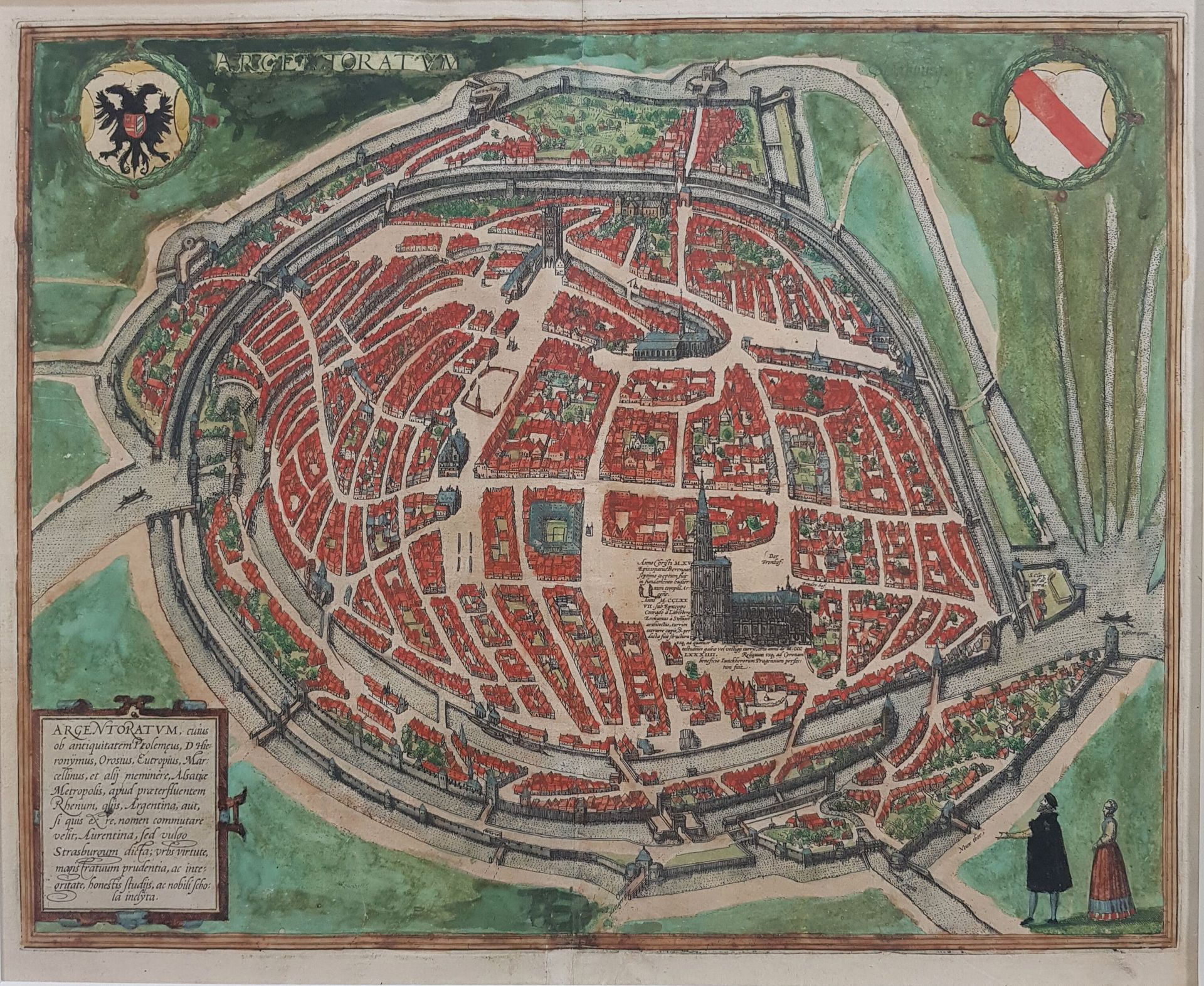 Null G. Braun et F. Hogenberg. 

"Strasbourg-Argentoratum"

1582

Grande gravure&hellip;