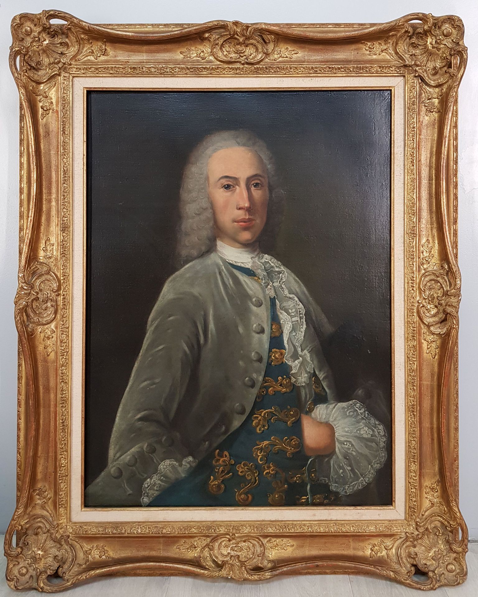 Null École française du XVIIIe siècle

"Portrait de gentilhomme"

Huile sur toil&hellip;