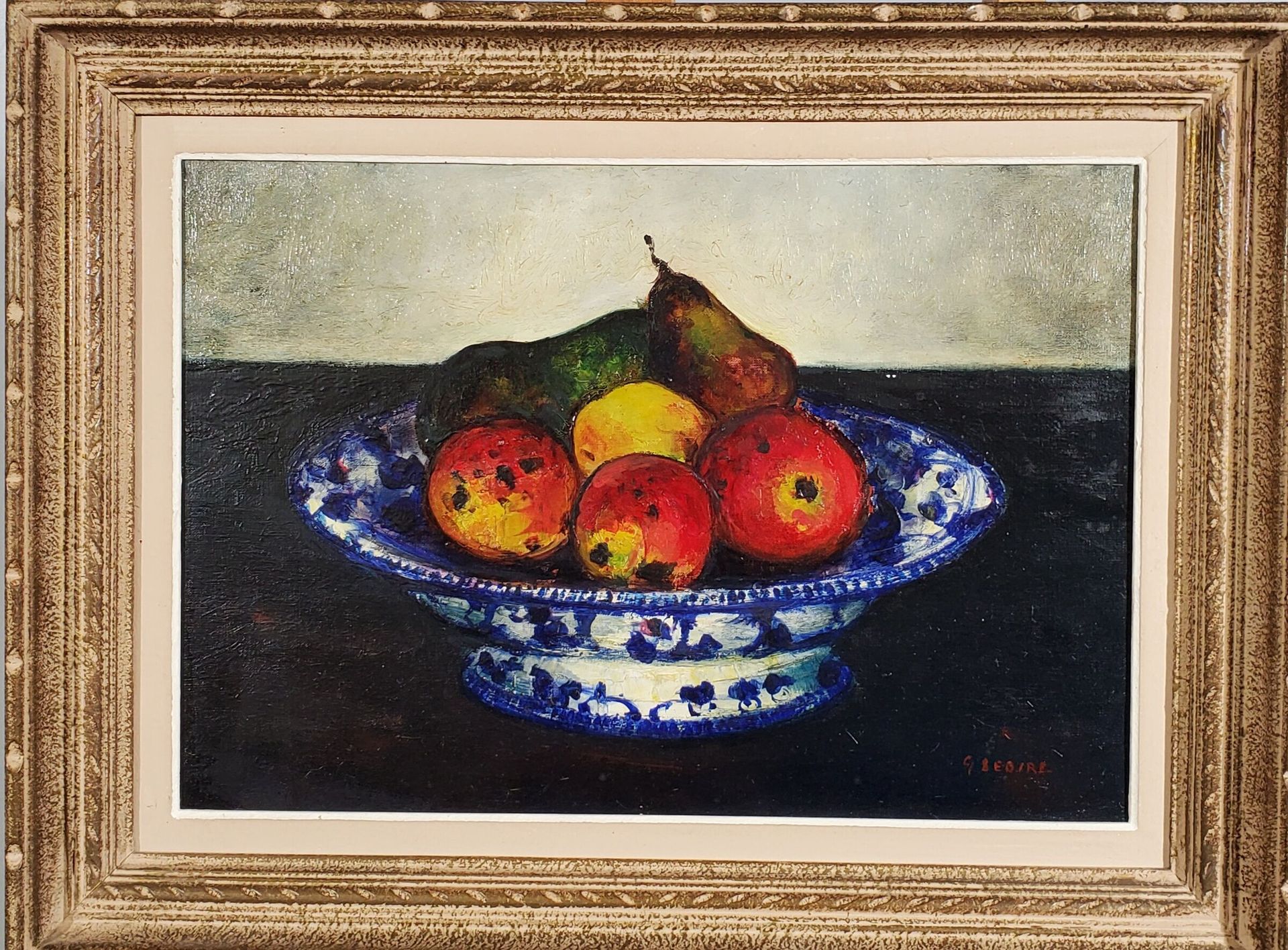 Null Gaston SEBIRE (1920-2001)
"Nature morte aux fruits" 
Huile sur toile
Signée&hellip;