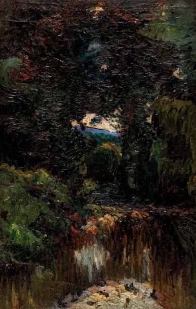 Louis Mathieu VERDILHAN (1875-1928) Le parc de Versailles. Huile sur toile. 61 x&hellip;
