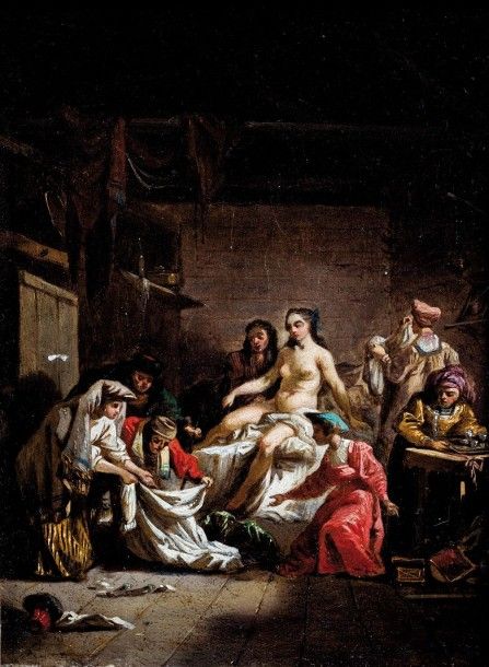 Jean-Baptiste LEPRINCE (1734-1781) Après la nuit de noce dans un village russe. &hellip;