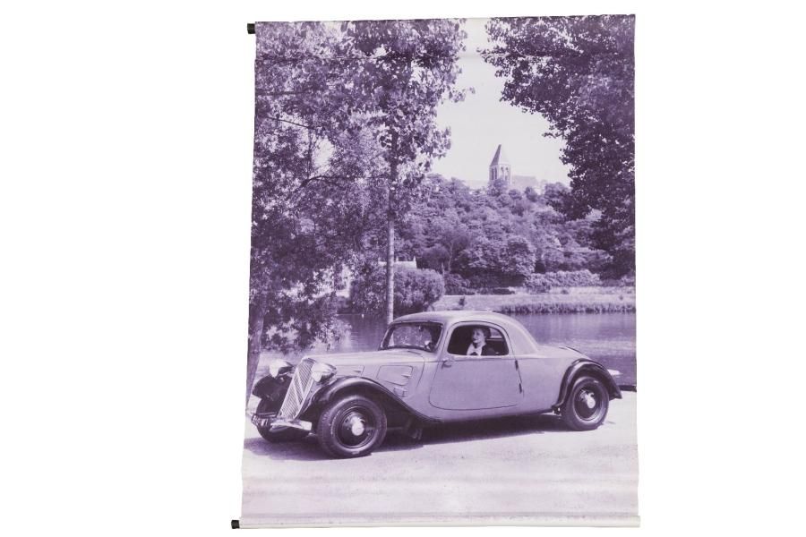 Null Affiche publicitaire "Traction Avant 7 faux-cabriolet 1934" (100x150 cm).