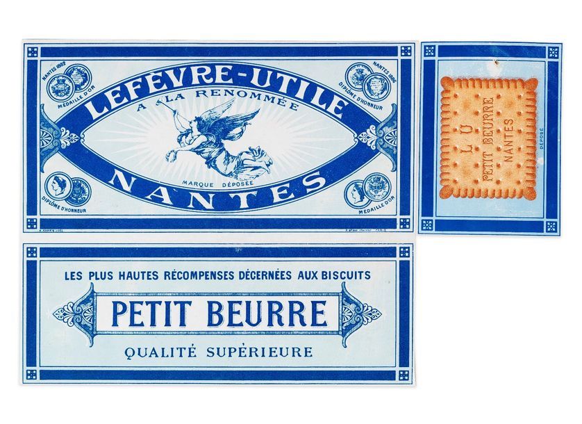 Null PETIT-BEURRE 

Conception Louis Lefèvre-Utile, vers 1887. Chromolithographi&hellip;
