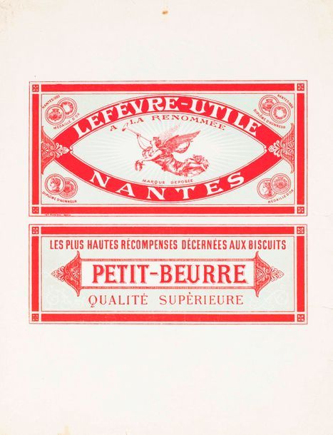 Null PETIT-BEURRE 

Conception Louis Lefèvre-Utile, vers 1887. Chromolithographi&hellip;
