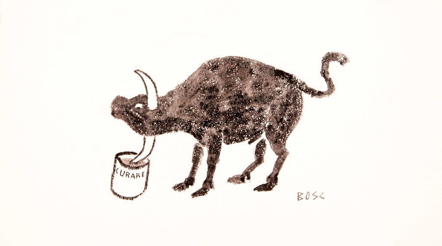 Null Jean BOSC (1924-1973) 

Le taureau et le curare 

Lavis, encre de chine/pap&hellip;