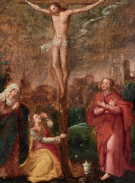 Null École FLAMANDE du XVIIe siècle

La Crucifixion

Panneau

13,5 x 10,5 cm

40&hellip;