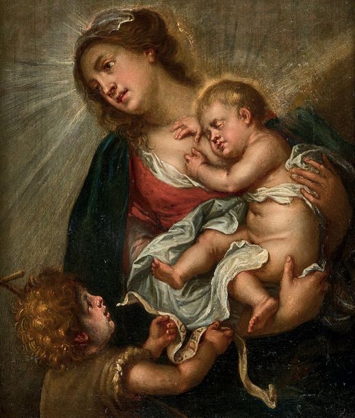 Null Jan COSSIERS (Anvers 1600 - 1671)

La Vierge à l’Enfant avec saint Jean-Bap&hellip;