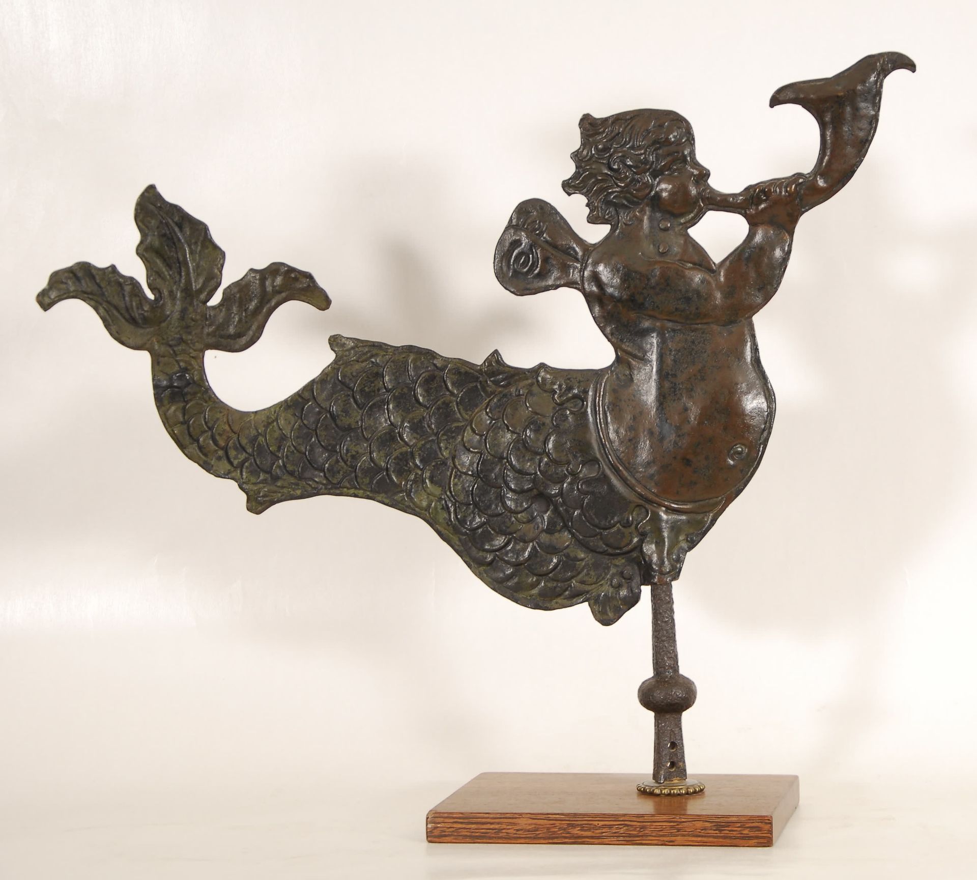 Null A weathervane
Simulated by a mermaid.

Hammered metal. 19th century.
58 x 7&hellip;