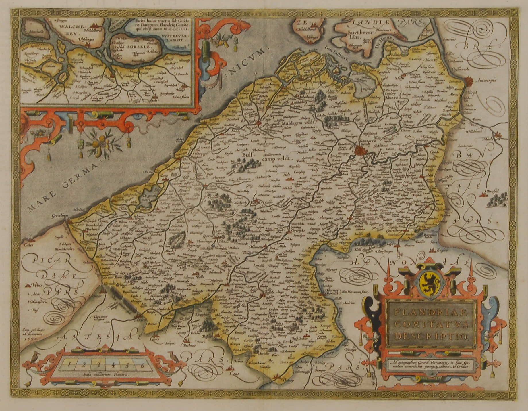 G. Mercator (d'après / naar / after) "Flandriae Comitatus Descriptio"
Karte der &hellip;