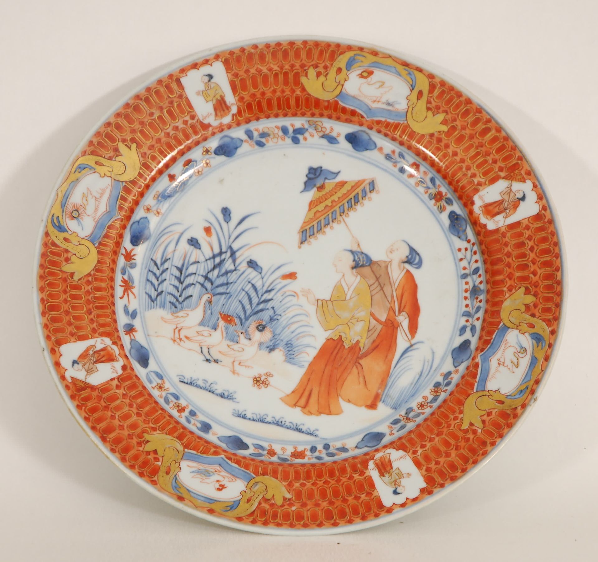 Null Dame au parasol dish
Painted after Cornelis Pronk. China, 18th century.
Dia&hellip;