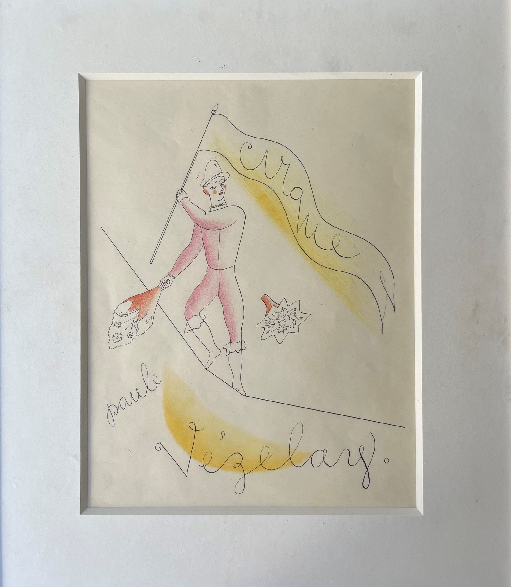 Null PAULE VEZELAY(1892-1984) Le cirque circa 1928 aquarelle encre et crayon sur&hellip;