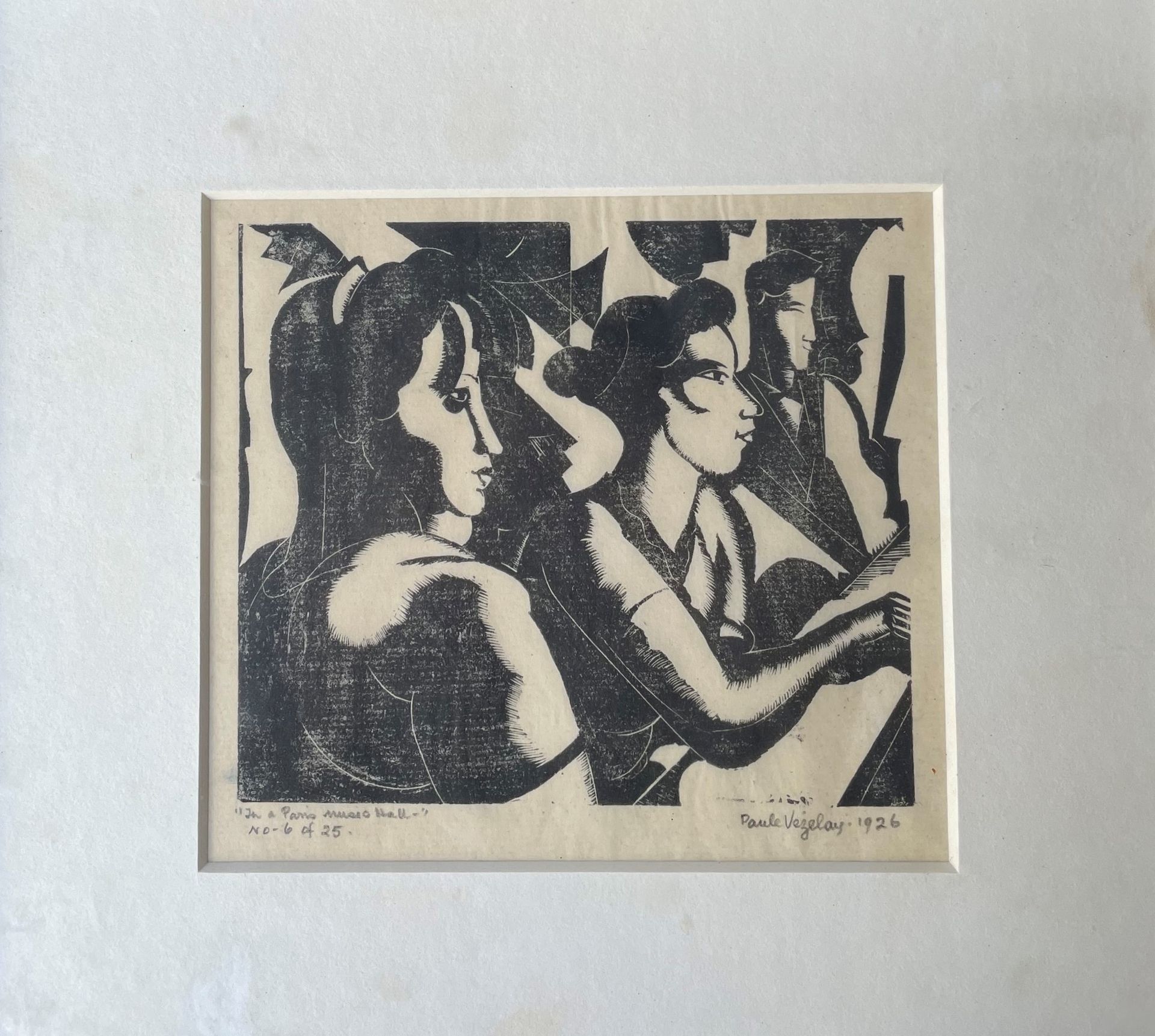 Null PAULE VEZELAY (1892-1984) woodcut signed and dated 1926

13,5x15cm

Provena&hellip;