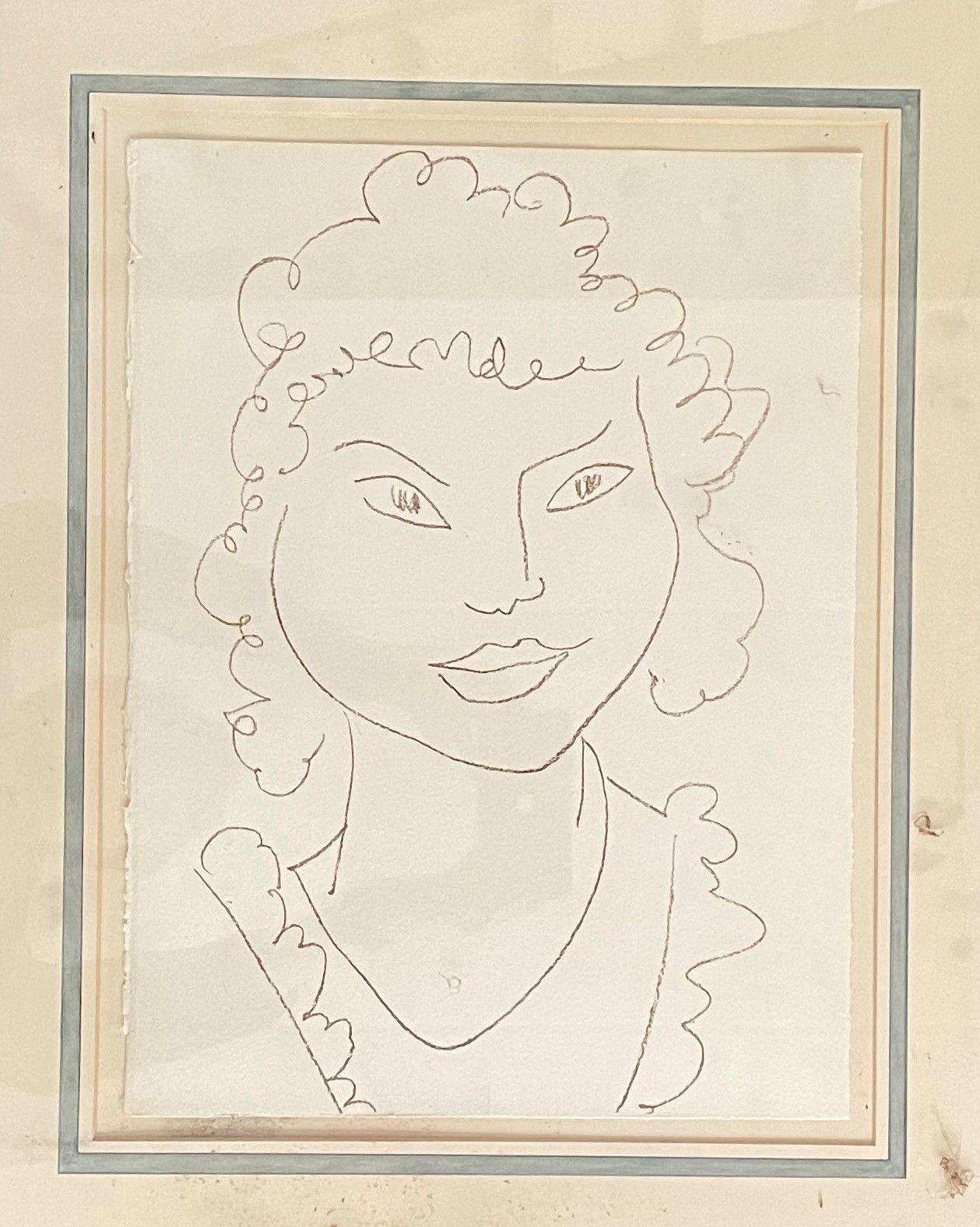 Null HENRI MATISSE (1869-1954) En rade Head of a young girl from Martinique 1954&hellip;