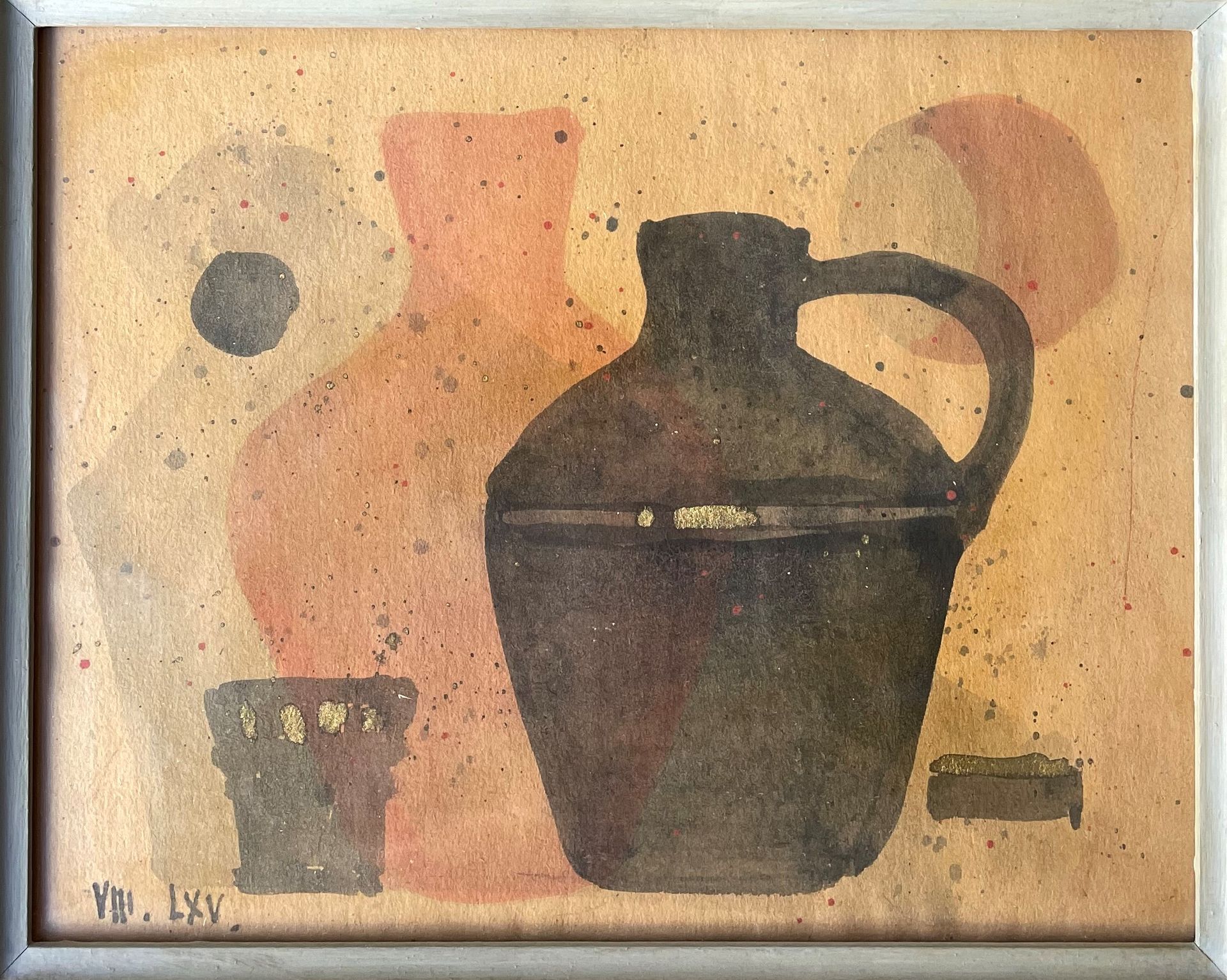 Null REGINALD GOODFELLOW (1894-1985) Still life of jugs coloured print 

n° VIII&hellip;