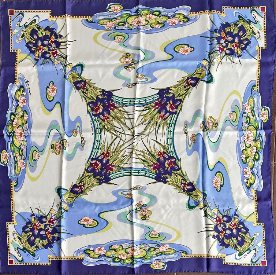 Null FREY WILLE Tribute to Claude Monet Silk scarf