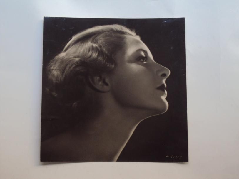 Georges SAAD (XX) Portrait de femme vers 1930 tirage argentique d'époque signé e&hellip;