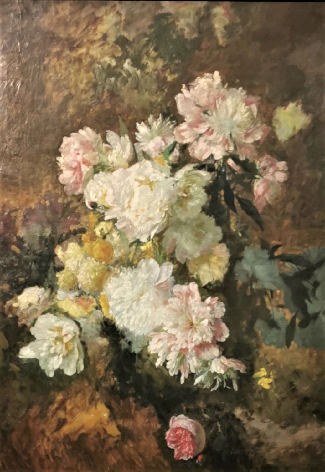 CASTEX-DEGRANGE Adolphe Louis (1840-1918) 一束花。布面油画，右上角有签名。115 x 88厘米。