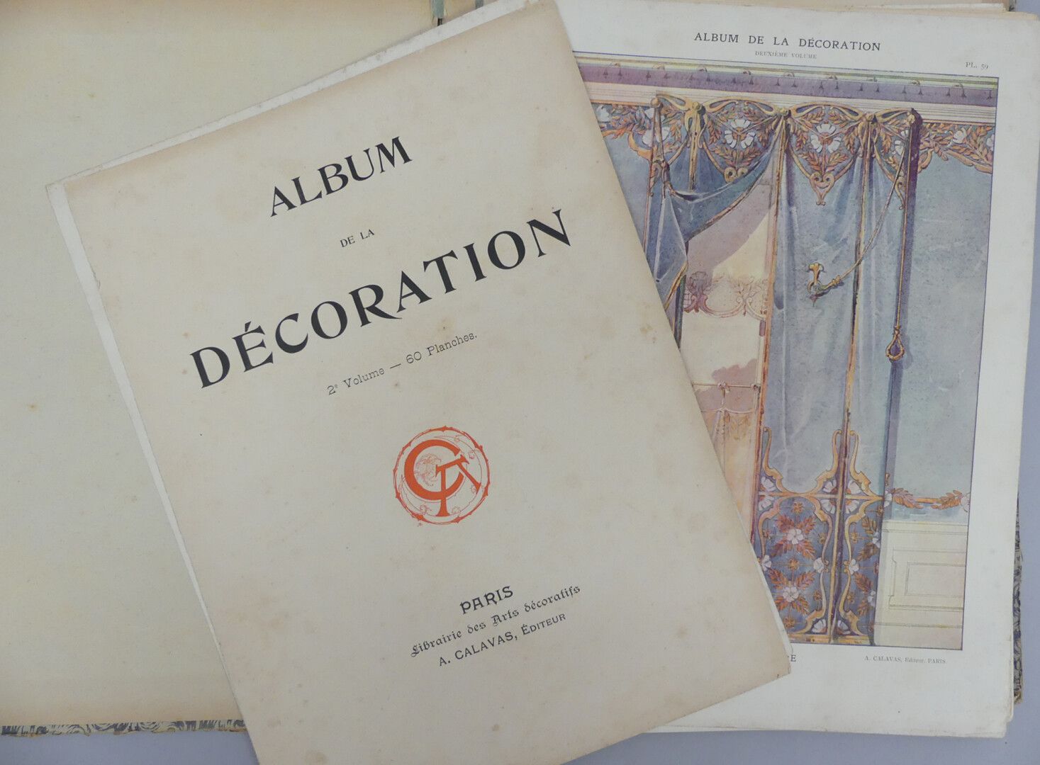 Null ART NOUVEAU]. ALBUM OF DECORATION. Second volume. Paris, Librairie des Art &hellip;
