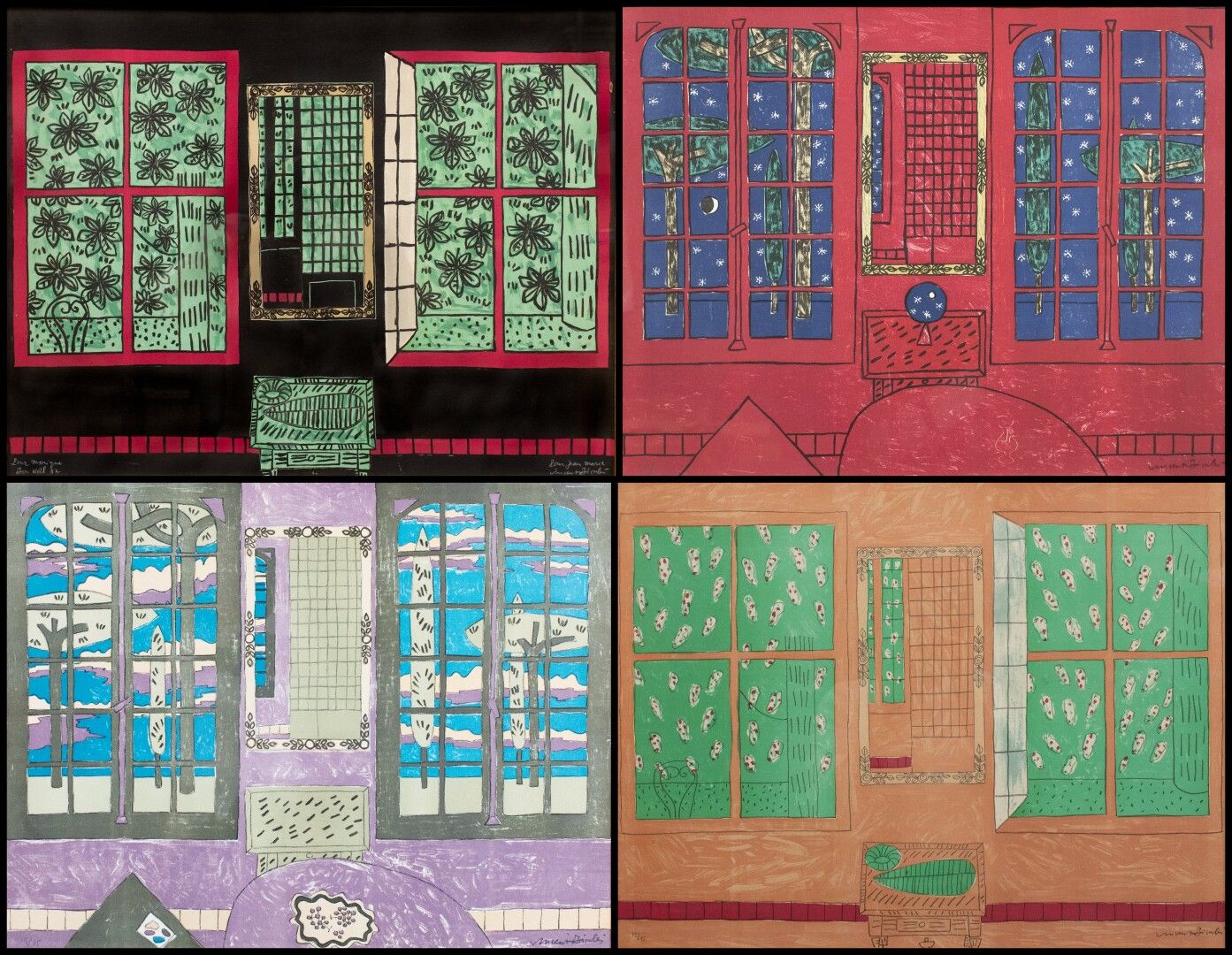 Null Vincent BIOULES (1938)

Les quatre fenêtres

Suite de quatre lithographies
&hellip;