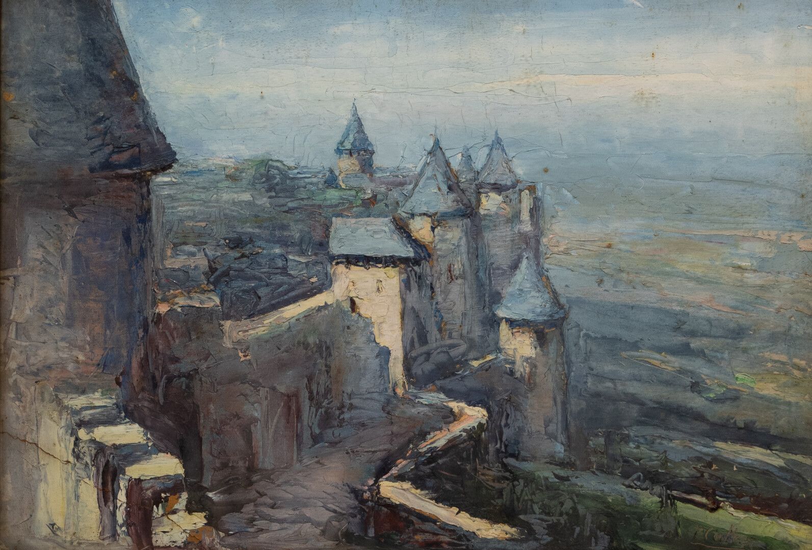 Null Abbé Pierre CALES (1870-1961)

Carcassonne, les remparts

Huile sur carton &hellip;