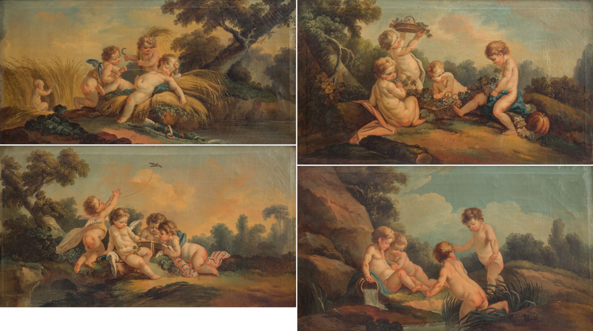 Null SUIVEUR de BOUCHER 

Les quatre saisons

Suite de quatre toiles peintes (pr&hellip;