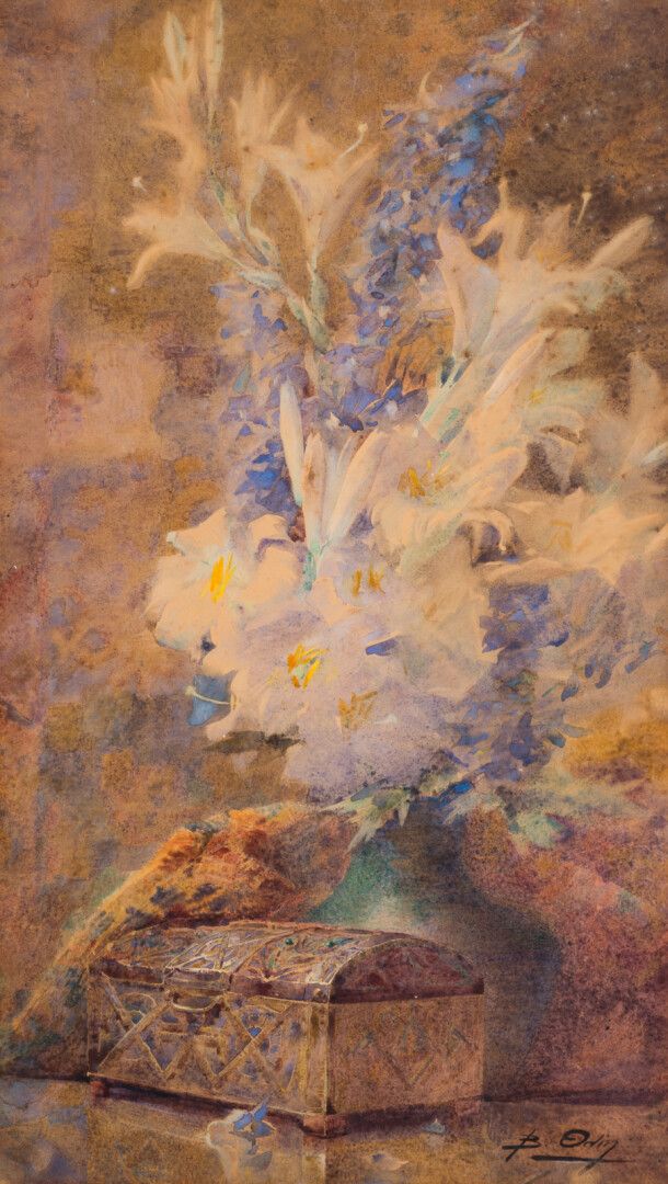 Null Blanche ODIN (1865 - 1957)

Nature morte au bouquet de lys

Aquarelle signé&hellip;