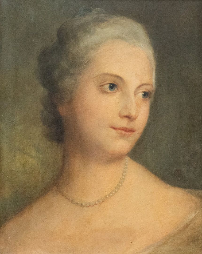 Null ECOLE FRANCAISE fin XIXe

Portrait de femme au collier de perles

Huile sur&hellip;