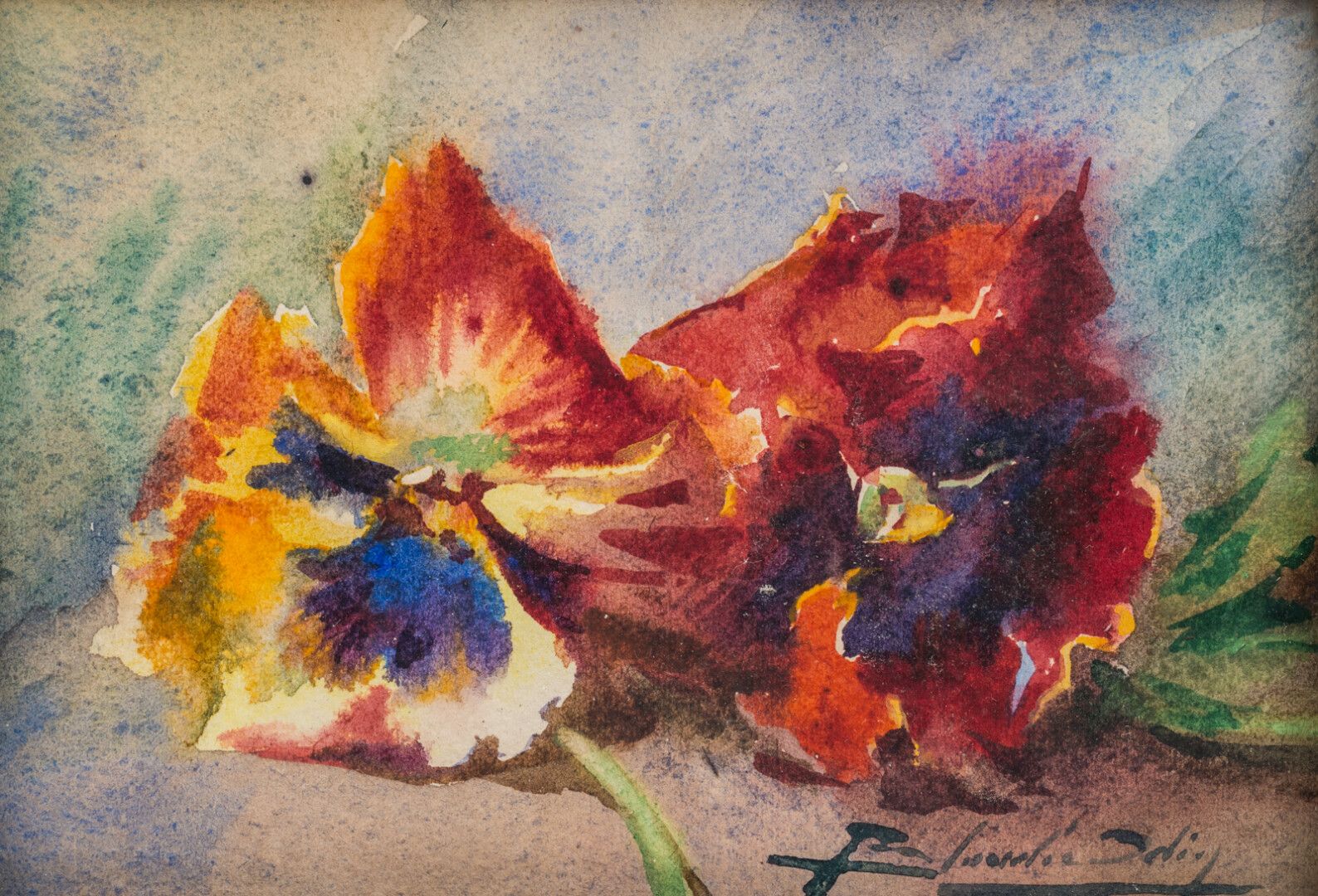Null Blanche ODIN (1865 - 1957)

Deux fleurs

Aquarelle signée en bas à droite

&hellip;