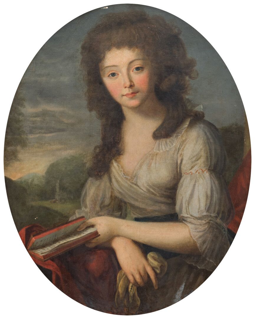Null ECOLE FRANCAISE, XVIIIe

Portrait de jeune femme au livre

Huile sur toile &hellip;