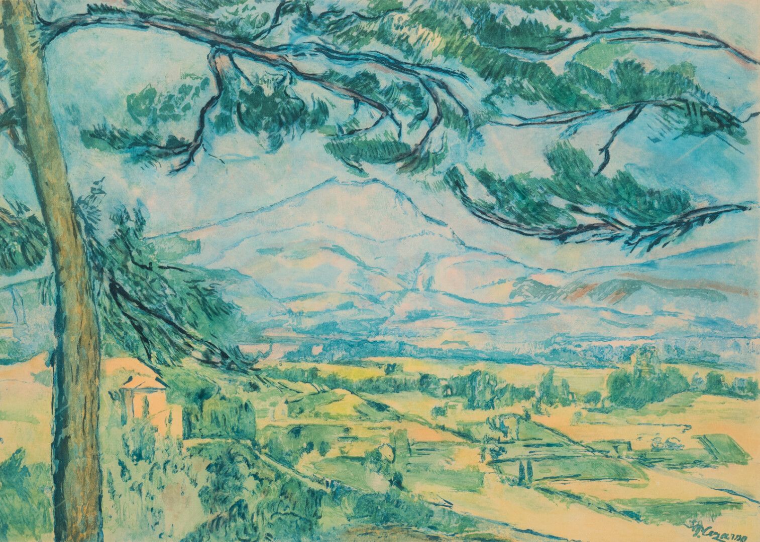 Null d'après Paul CEZANNE - Jacques VILLON (1875-1963)

La montagne Sainte Victo&hellip;