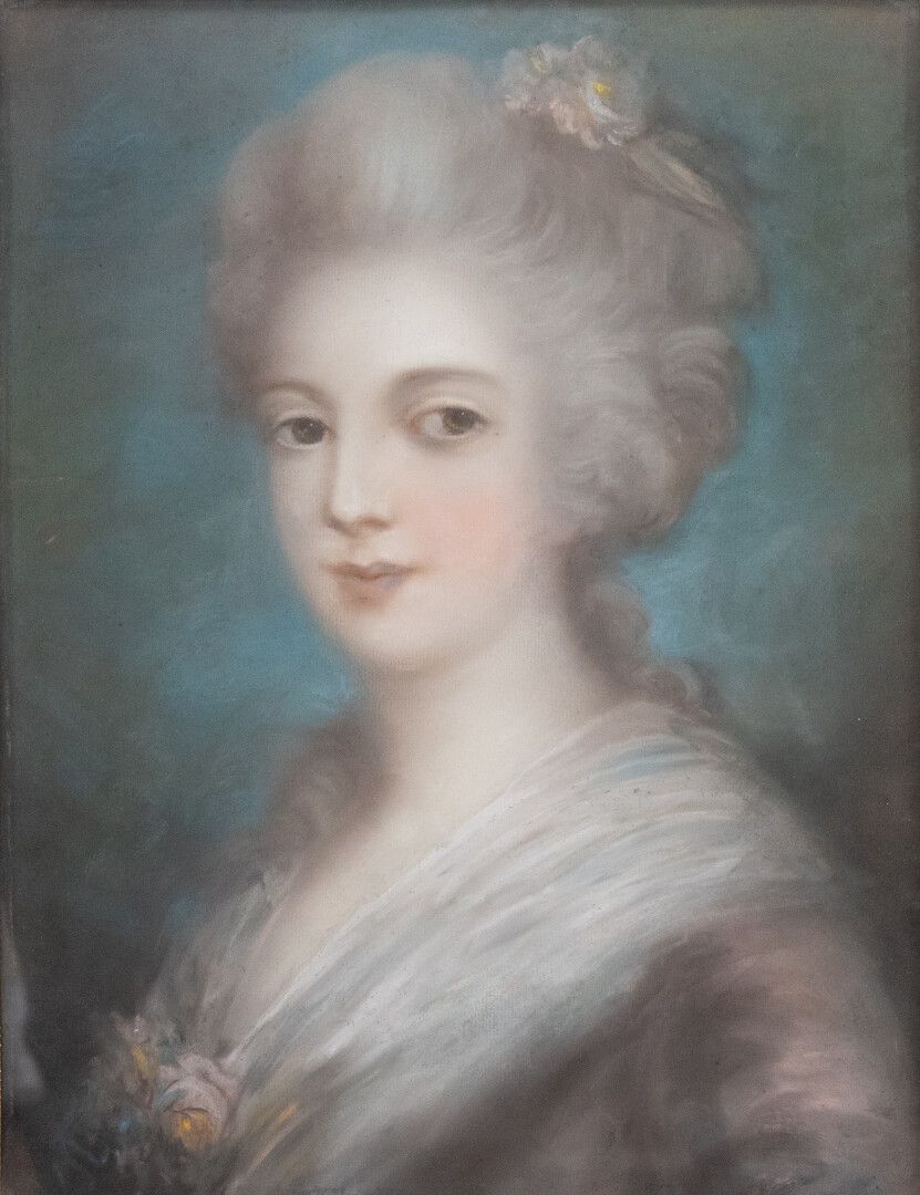 Null ECOLE FRANCAISE fin XVIIIe

Portrait de jeune femme à la robe blanche

Past&hellip;