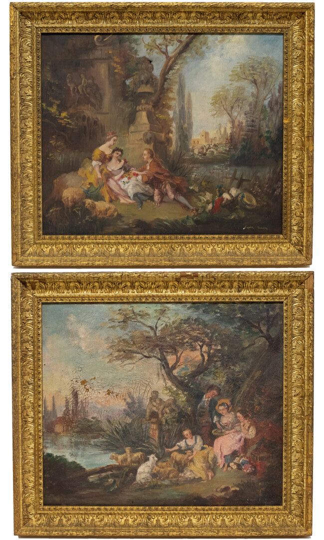 Null D'après François BOUCHER

Scènes galantes

Deux huiles sur toiles

46 x 55 &hellip;