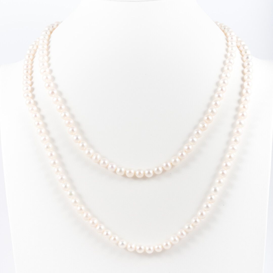 Null Sautoir perles de culture en choker diam: 7.2 mm environ 

L: 116 cm
