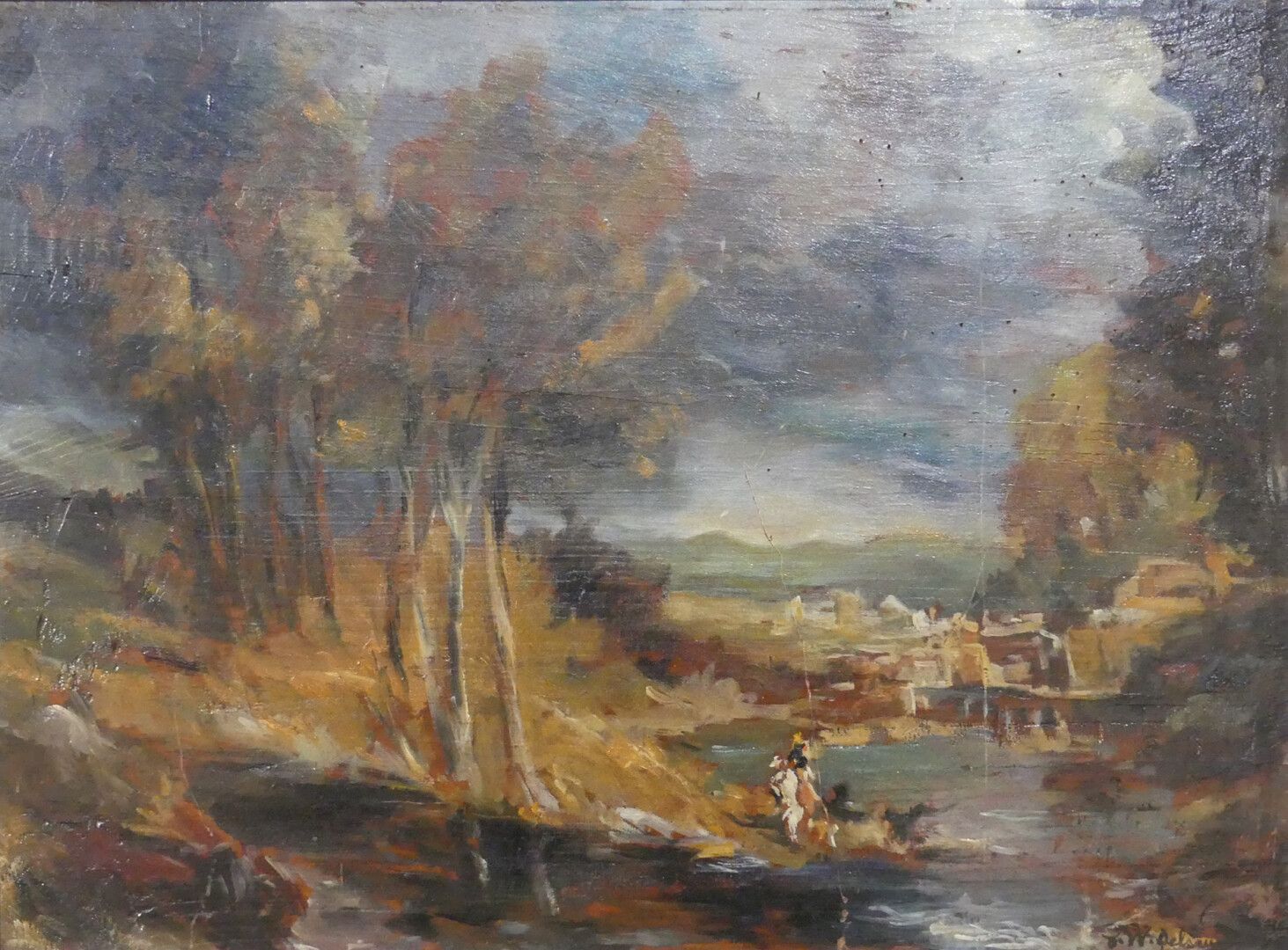 Null 威廉-德尔索(1862-1945)

景观

右下角有签名的板上油画

41 x 56 厘米

(划痕)